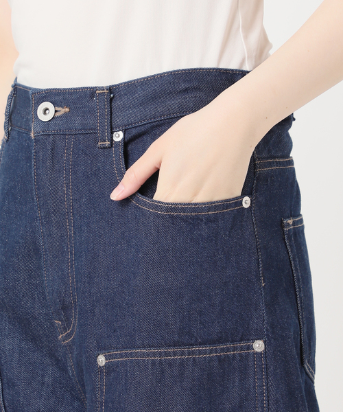 journal standard L'essage（ジャーナルスタンダードレサージュ）の「ダブルニーワイドデニムパンツ（デニムパンツ・レディース・ブルー/ネイビー・38/36）」の21枚目の写真