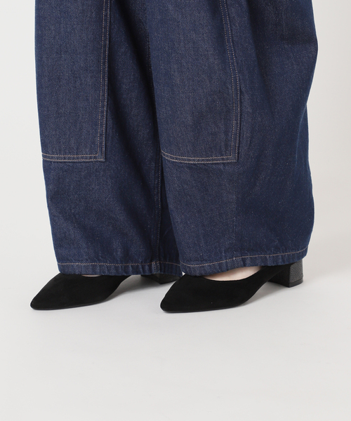 journal standard L'essage（ジャーナルスタンダードレサージュ）の「ダブルニーワイドデニムパンツ（デニムパンツ・レディース・ブルー/ネイビー・38/36）」の22枚目の写真