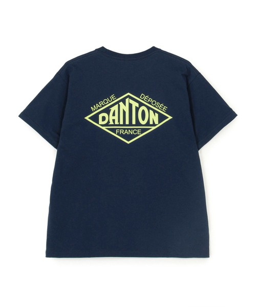 DANTON(ダントン)の「Store-Exclusive Short-Sleeve Logo T-shirt(Tシャツ/カットソー・レディース・グレー/オフホワイト/ピンク/パープル/ブルー系その他/チャコール・L/XL/S/XXL/M)」の4枚目の写真