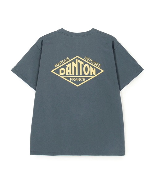 DANTON(ダントン)の「Store-Exclusive Short-Sleeve Logo T-shirt(Tシャツ/カットソー・レディース・グレー/オフホワイト/ピンク/パープル/ブルー系その他/チャコール・L/XL/S/XXL/M)」の2枚目の写真