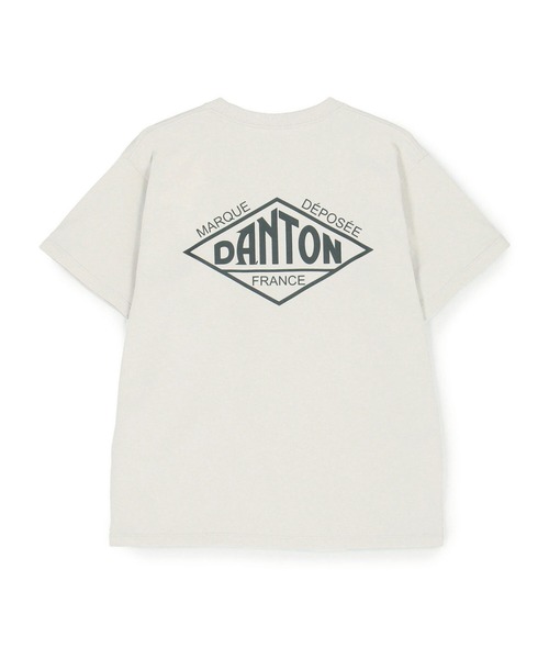 DANTON(ダントン)の「Store-Exclusive Short-Sleeve Logo T-shirt(Tシャツ/カットソー・レディース・グレー/オフホワイト/ピンク/パープル/ブルー系その他/チャコール・L/XL/S/XXL/M)」の1枚目の写真