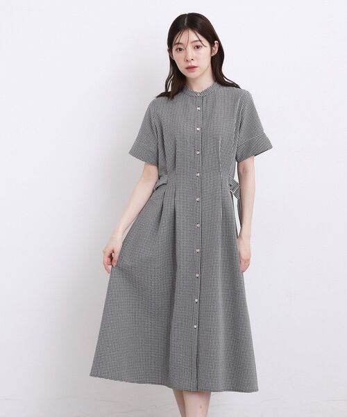 grove(グローブ)の「【低身長さんも選べる着丈/UV・シワになりにくいetc】涼やかさも、きちんとも叶うワンピース(ワンピース・レディース・ブラック系1/ネイビー/ネイビー系2・11/12/04/03/02/01/05)」の15枚目の写真
