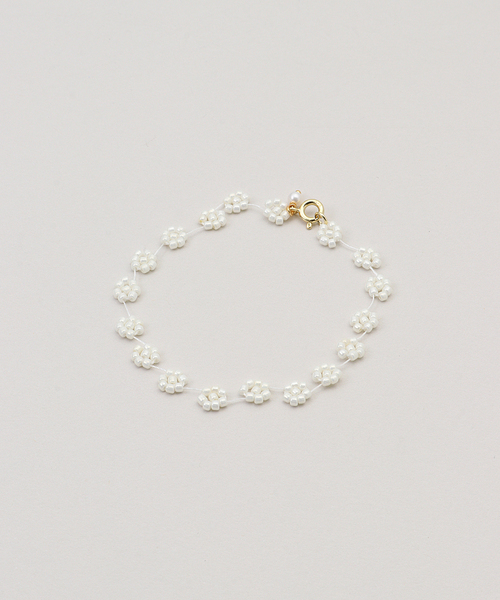 SLOBE IENA（スローブイエナ）の「LABRO/ラブロ BRACELET（ブレスレット・レディース・ピンク/ブラック/シルバー/ホワイト/イエロー・FREE）」の2枚目の写真