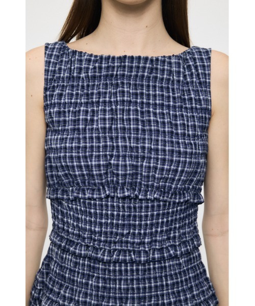 MOUSSY(マウジー)の「SLEEVELESS PLAID CHECK ドレス(ワンピース・レディース・ホワイト系その他/ブラック/ブルー系その他・1/2)」の6枚目の写真