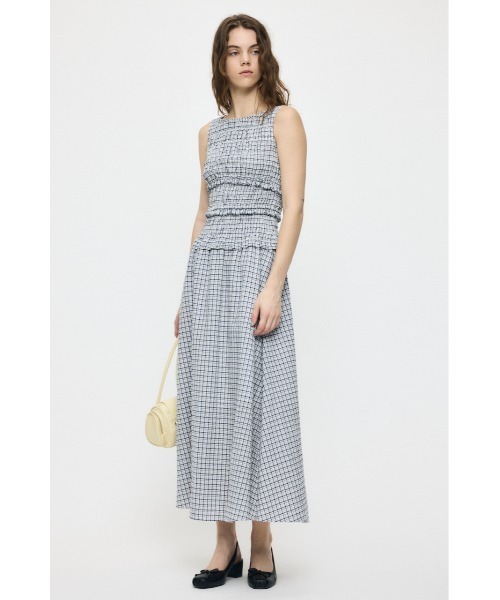 MOUSSY(マウジー)の「SLEEVELESS PLAID CHECK ドレス(ワンピース・レディース・ホワイト系その他/ブラック/ブルー系その他・1/2)」の11枚目の写真