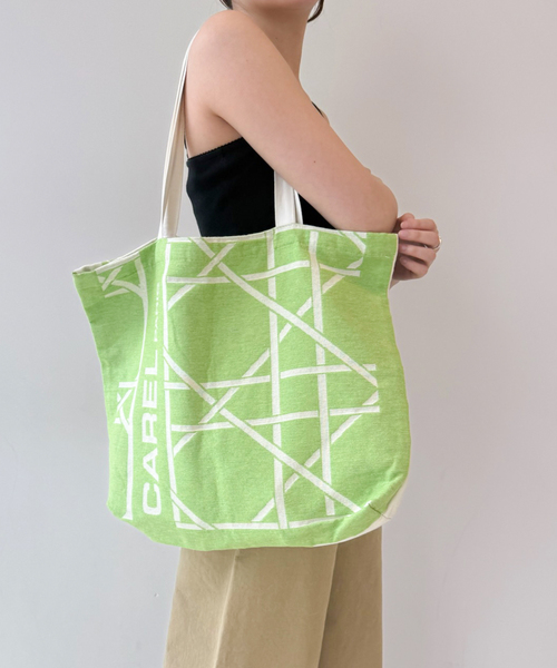 EDIT. FOR LULU（エディットフォールル）の「【CAREL/カレル】TOTE BAG（トートバッグ・レディース・グリーン・FREE）」の3枚目の写真