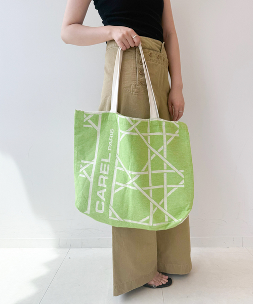 EDIT. FOR LULU（エディットフォールル）の「【CAREL/カレル】TOTE BAG（トートバッグ・レディース・グリーン・FREE）」の4枚目の写真