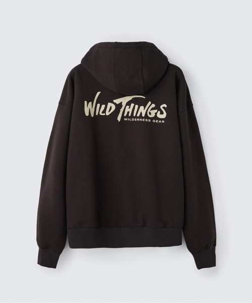 WILD THINGS(ワイルドシングス)の「ウィルダネスギア スウェットジップパーカー|WILDERNESS GEAR SWEAT ZIP PARKA(パーカー・メンズ・ネイビー/ダークブラウン/グレー/カーキ・M/S/L(A-B)/XL/L)」の1枚目の写真