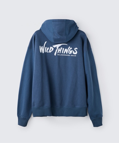 WILD THINGS(ワイルドシングス)の「ウィルダネスギア スウェットジップパーカー|WILDERNESS GEAR SWEAT ZIP PARKA(パーカー・メンズ・ネイビー/ダークブラウン/グレー/カーキ・M/S/L(A-B)/XL/L)」の4枚目の写真