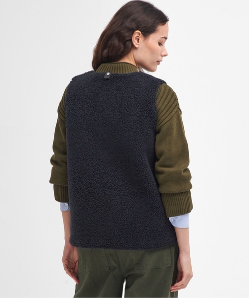 Barbour(バブアー)の「Barbour/バブアー Dulsie Liner ボアライナー ベスト LLI0016(ベスト・レディース・ブラック/ナチュラル・10)」の12枚目の写真