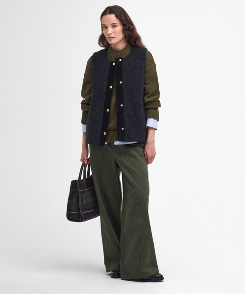 Barbour(バブアー)の「Barbour/バブアー Dulsie Liner ボアライナー ベスト LLI0016(ベスト・レディース・ブラック/ナチュラル・10)」の15枚目の写真