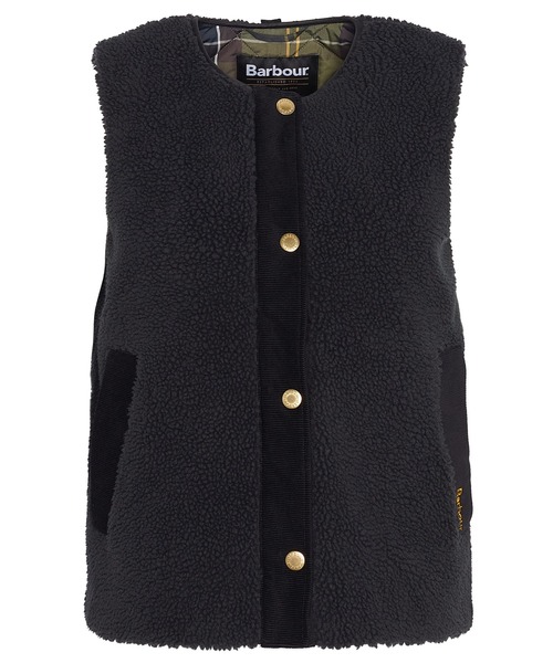 Barbour(バブアー)の「Barbour/バブアー Dulsie Liner ボアライナー ベスト LLI0016(ベスト・レディース・ブラック/ナチュラル・10)」の3枚目の写真