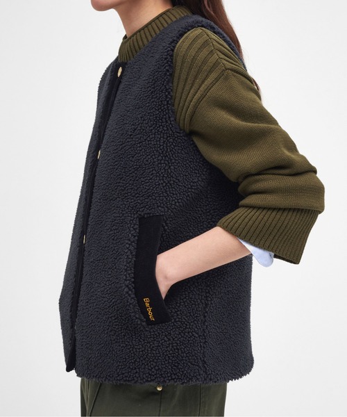Barbour(バブアー)の「Barbour/バブアー Dulsie Liner ボアライナー ベスト LLI0016(ベスト・レディース・ブラック/ナチュラル・10)」の18枚目の写真