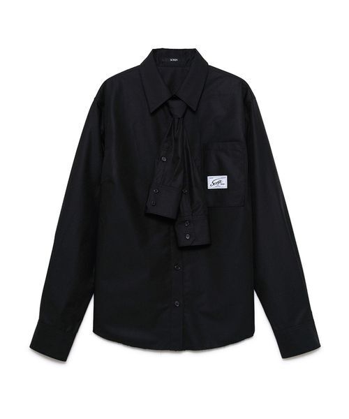 SORIN(ソリン )の「Necktie Cutoff Shirt / ネクタイカットオフシャツ(シャツ/ブラウス・レディース・ブラック/サックスブルー/アイボリー・38)」の20枚目の写真