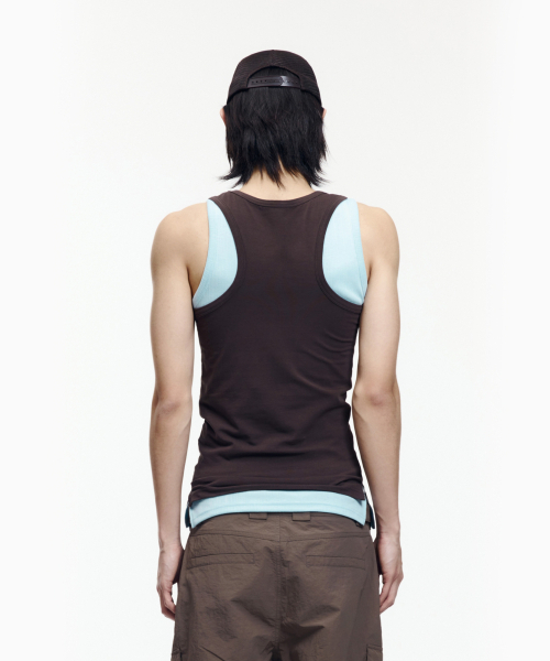 AAKAM（アーカム）の「2-Piece Layered Sleeveless (Brown)（Tシャツ/カットソー・レディース・その他・2/1）」の13枚目の写真