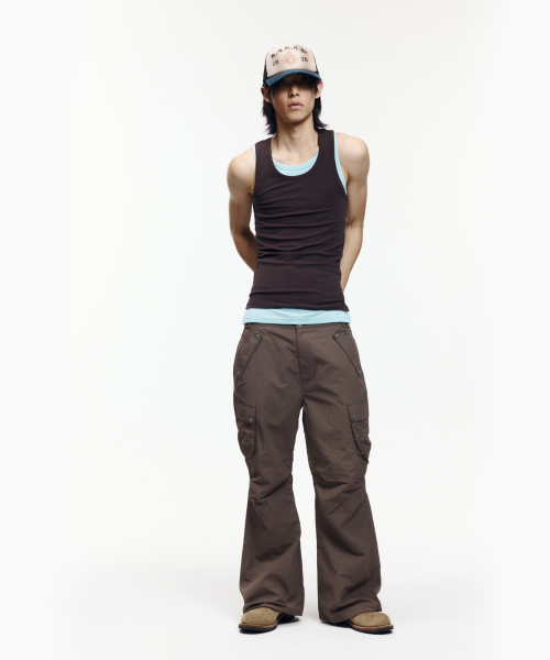 AAKAM（アーカム）の「2-Piece Layered Sleeveless (Brown)（Tシャツ/カットソー・レディース・その他・2/1）」の17枚目の写真
