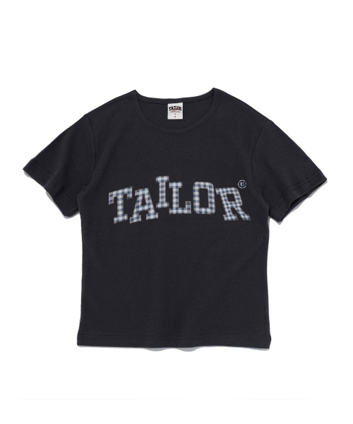 TAILOR STUDIO(テーラースタジオ)の「キャンパスチェックテイラードクロップ半袖Tシャツ(チャコール)(Tシャツ/カットソー・メンズ・その他・FREE)」の1枚目の写真
