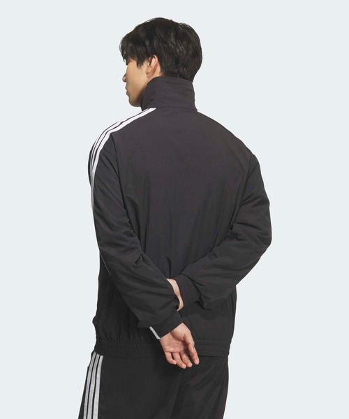 adidas(アディダス)の「スタジアム ライト ツイル ルーズフィット トラックジャケット / ジャージ / アディダス adidas(ジャージ・メンズ・ブラック×ホワイト・XX-LARGE/3XL/LARGE/MEDIUM/SMALL/X-LARGE/X-SMALL)」の2枚目の写真