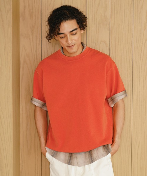 BAYFLOW(ベイフロー)の「フェードドロストポンチTEE(Tシャツ/カットソー・メンズ・チャコール/セージグリーン/ライトグレー/レッド・LARGE/MEDIUM)」の4枚目の写真