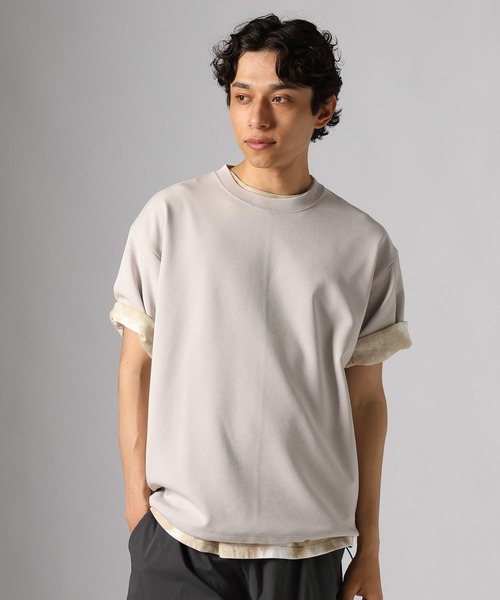 BAYFLOW(ベイフロー)の「フェードドロストポンチTEE(Tシャツ/カットソー・メンズ・チャコール/セージグリーン/ライトグレー/レッド・LARGE/MEDIUM)」の1枚目の写真