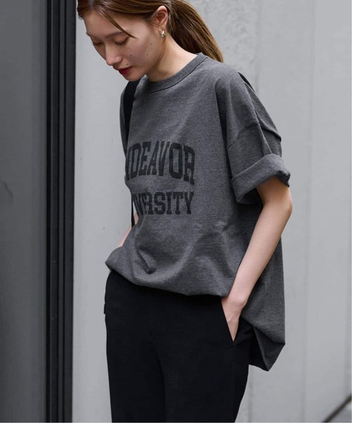 FRAMeWORK(フレームワーク)の「≪WEB限定 / 追加≫オーバーTEE 5(Tシャツ/カットソー・レディース・チャコールグレー/ライトグレー・FREE)」の1枚目の写真
