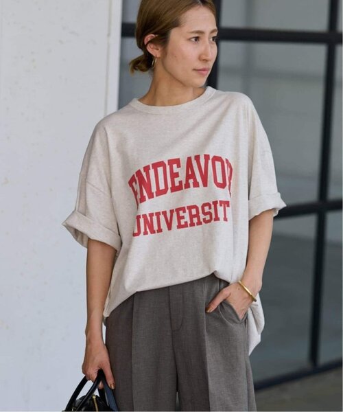 FRAMeWORK(フレームワーク)の「≪WEB限定 / 追加≫オーバーTEE 5(Tシャツ/カットソー・レディース・チャコールグレー/ライトグレー・FREE)」の2枚目の写真