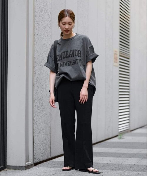 FRAMeWORK(フレームワーク)の「≪WEB限定 / 追加≫オーバーTEE 5(Tシャツ/カットソー・レディース・チャコールグレー/ライトグレー・FREE)」の3枚目の写真