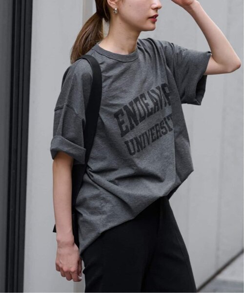 FRAMeWORK(フレームワーク)の「≪WEB限定 / 追加≫オーバーTEE 5(Tシャツ/カットソー・レディース・チャコールグレー/ライトグレー・FREE)」の7枚目の写真