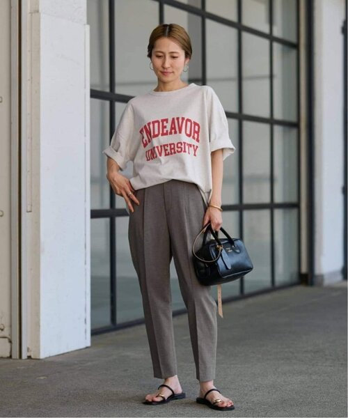 FRAMeWORK(フレームワーク)の「≪WEB限定 / 追加≫オーバーTEE 5(Tシャツ/カットソー・レディース・チャコールグレー/ライトグレー・FREE)」の18枚目の写真