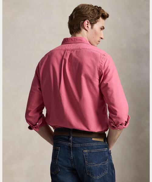 POLO RALPH LAUREN(ポロ ラルフ ローレン)の「クラシック フィット ガーメントダイド オックスフォード シャツ(シャツ/ブラウス・メンズ・ピンク・M/XS/S/L)」の4枚目の写真