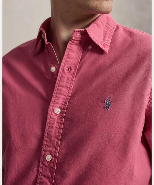 POLO RALPH LAUREN(ポロ ラルフ ローレン)の「クラシック フィット ガーメントダイド オックスフォード シャツ(シャツ/ブラウス・メンズ・ピンク・M/XS/S/L)」の5枚目の写真