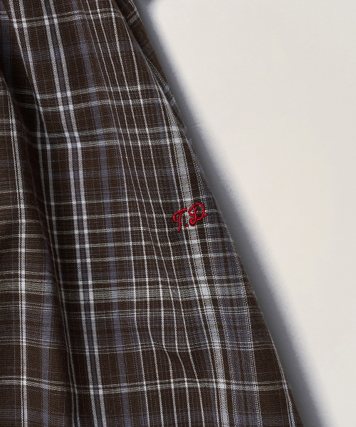 TTUDEMENT(トュードメント)の「CHECK RIBBON MIDI SKIRT_BROWN CHECK(スカート・レディース・その他・SMALL/MEDIUM)」の6枚目の写真