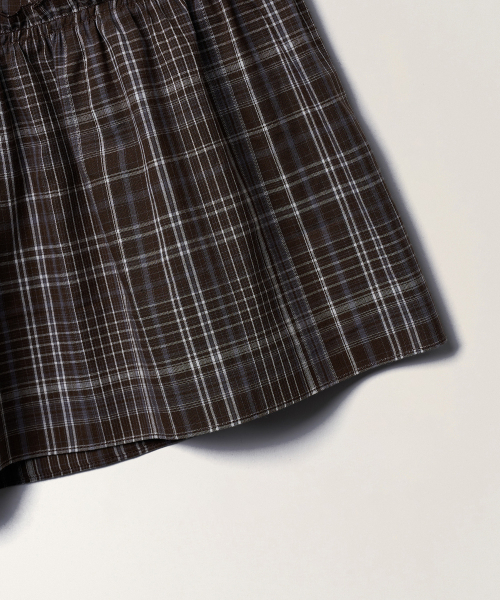 TTUDEMENT(トュードメント)の「CHECK RIBBON MIDI SKIRT_BROWN CHECK(スカート・レディース・その他・SMALL/MEDIUM)」の7枚目の写真