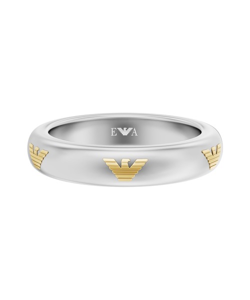 EMPORIO ARMANI(エンポリオアルマーニ)の「エンポリオ・アルマーニ アクセサリー メンズ 指輪 ツートーン EGS3373040(リング・メンズ・マルチ・US11)」の1枚目の写真
