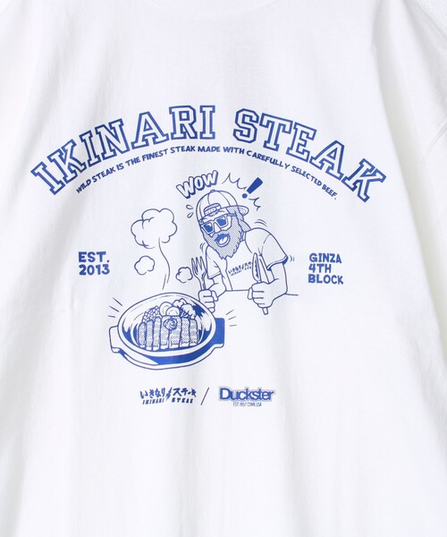 FREDY MAC(フレディーマック)の「【Duckster×いきなりステーキ】カレッジTEE(Tシャツ/カットソー・メンズ・ホワイト系その他6/ライトグリーン/ブラック/ホワイト・M/L)」の12枚目の写真