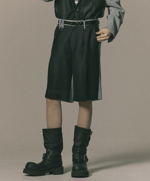DISCOVERED(ディスカバード)の「MESH LIGHT SHORTS(スラックス・メンズ・ブラック/ネイビー系・1/3)」の3枚目の写真
