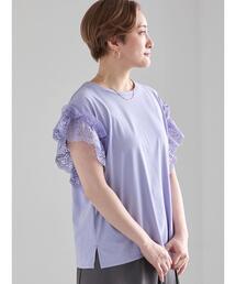 レーススリーブTシャツ