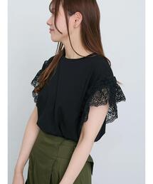 レーススリーブTシャツ