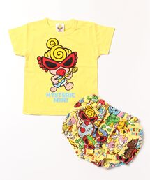HYSTERIC MINI（ヒステリックミニ）の「HYS-MINI BAND CLUB Tシャツ＆ブルマ セット（その他ベビーウェア）」