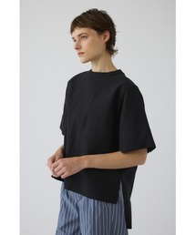 RIM.ARK | Asymmetric hem woven T/SH(アシンメトリー ヘム ウーブン ティーシャツ)(Tシャツ/カットソー)