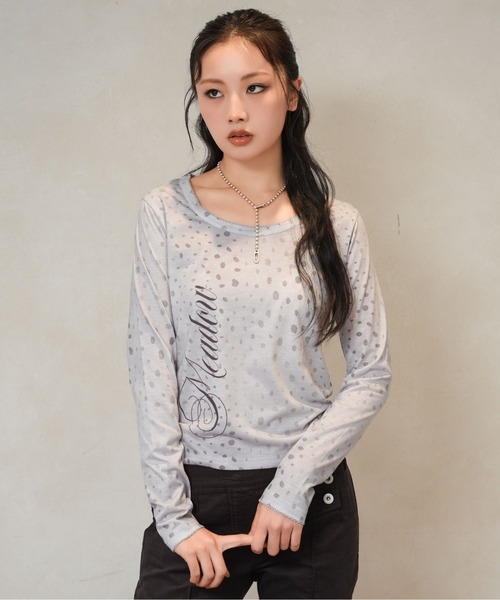 sedacle girl(セダクルガール)の「バンビプリントロンT(Tシャツ/カットソー・レディース・ベージュ/グレー・SMALL/MEDIUM)」の21枚目の写真