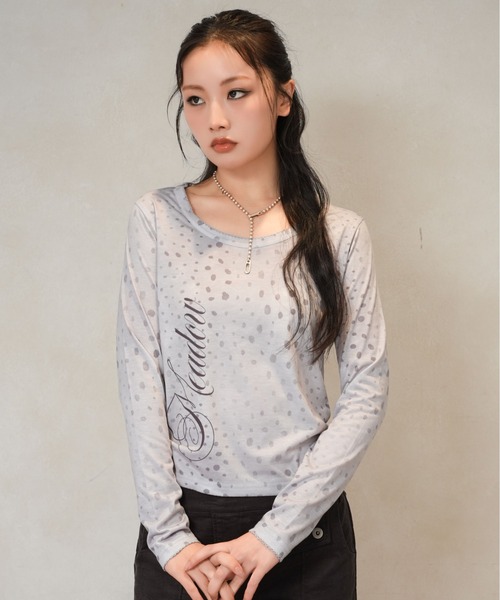 sedacle girl(セダクルガール)の「バンビプリントロンT(Tシャツ/カットソー・レディース・ベージュ/グレー・SMALL/MEDIUM)」の22枚目の写真