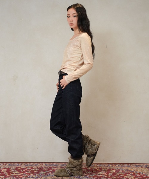sedacle girl(セダクルガール)の「バンビプリントロンT(Tシャツ/カットソー・レディース・ベージュ/グレー・SMALL/MEDIUM)」の18枚目の写真