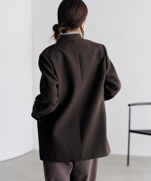 plage（プラージュ）の「《追加》Big Tailored ジャケット New（テーラードジャケット・レディース・ブラック系その他/ブラウン・36/38）」の4枚目の写真