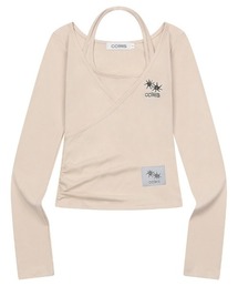 ◇COIRIS◇ブランド直輸入正規品/Yunoah ホルターネックレイヤード長袖Tシャツ Yunoah Halterneck Layered Long Sleeve Tee