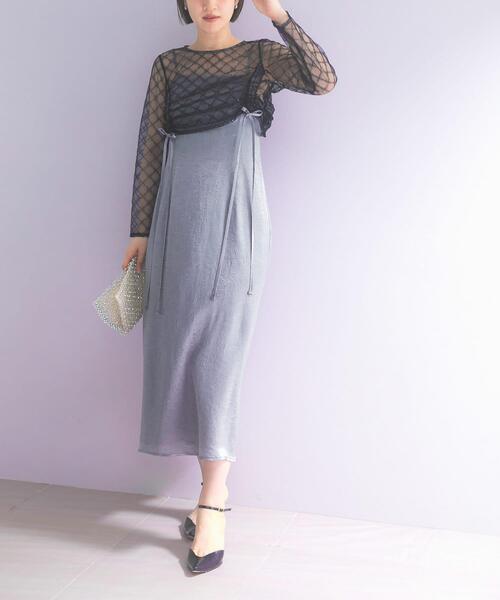 URBAN RESEARCH ROSSO WOMEN(アーバンリサーチ ロッソ)の「kaene ドロストギャザーセパレートドレス(ワンピース・レディース・グレー・36)」の11枚目の写真