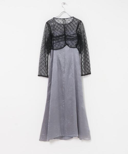 URBAN RESEARCH ROSSO WOMEN(アーバンリサーチ ロッソ)の「kaene ドロストギャザーセパレートドレス(ワンピース・レディース・グレー・36)」の7枚目の写真