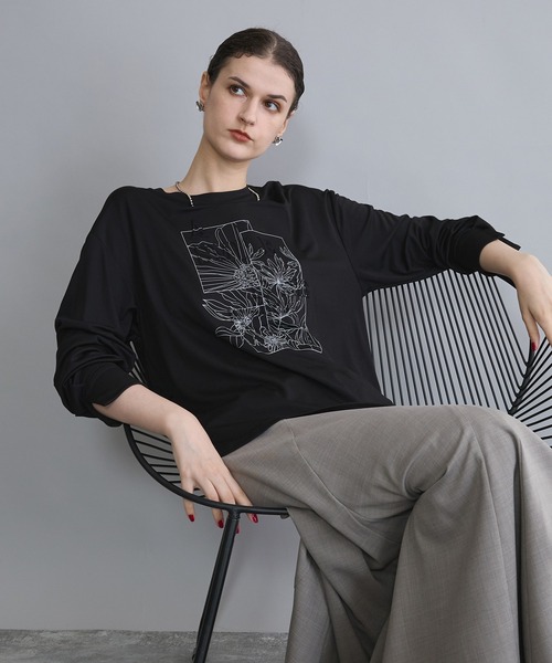 NICOLE white(ニコルホワイト)の「プリントロンTEE(Tシャツ/カットソー・レディース・その他6/その他2/その他4/その他3/その他5・FREE)」の4枚目の写真