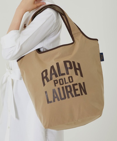 POLO RALPH LAUREN（ポロ ラルフ ローレン）の「ロゴエコバッグ（エコバッグ/サブバッグ・レディース・ダークグリーン/オレンジ/ベージュ/ライラック/ネイビー/レッド・FREE）」の2枚目の写真
