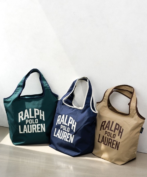 POLO RALPH LAUREN（ポロ ラルフ ローレン）の「ロゴエコバッグ（エコバッグ/サブバッグ・レディース・ダークグリーン/オレンジ/ベージュ/ライラック/ネイビー/レッド・FREE）」の18枚目の写真